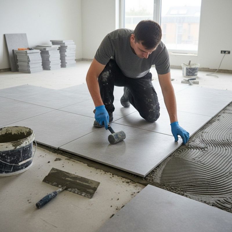 Mosaic Tile Floor Installation in Longmont, CO