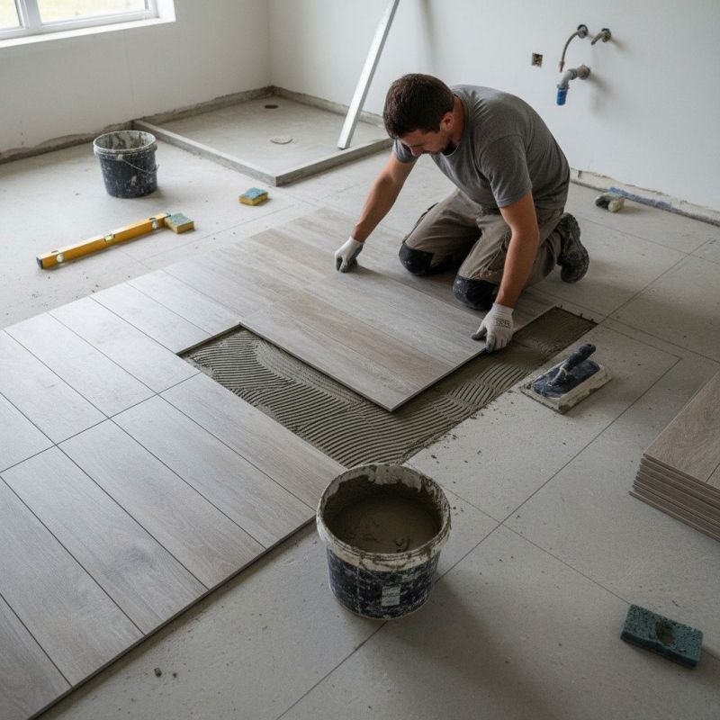 Mosaic Tile Floor Installation in Baltimore, MD